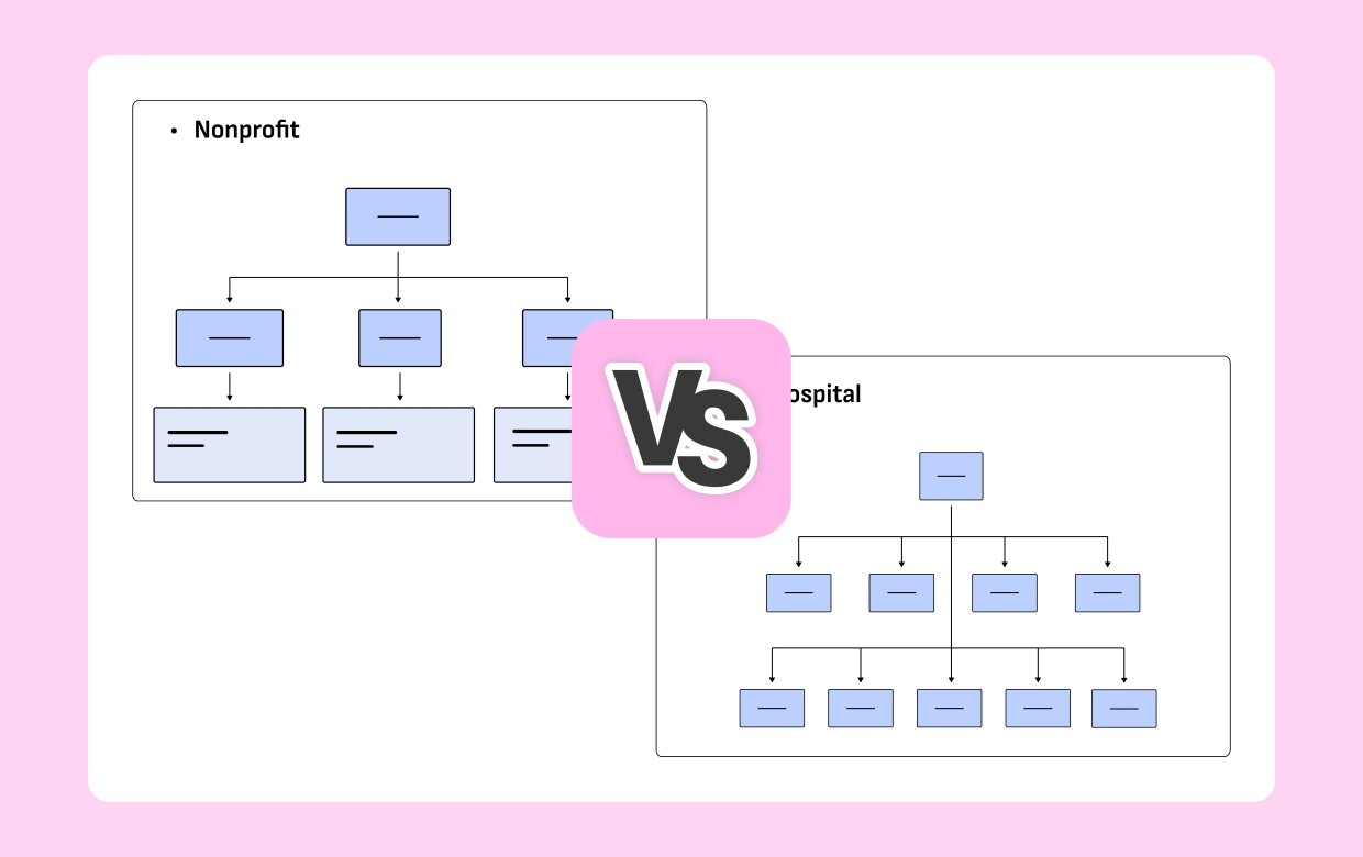 Nonprofit & Hospital Organizational Chart